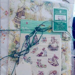 Holly Hobby Vintage Lot of Stickers, Gift Wrapping Bags, Wrappers
